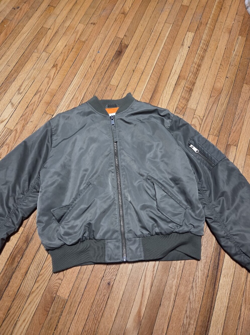 Olive Green Aritzia Bomber Jacket